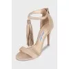 Viola suede tassel sandals