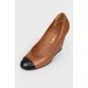 Black toe tanette shoes
