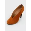 Slip-on ankle boots brown