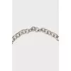 Silver necklace with accent clasp