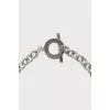 Silver necklace with accent clasp