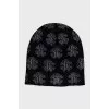 Men's signature printed wool hat with tag