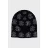 Men's signature printed wool hat with tag