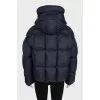 Oversized black down jacket