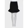 Black skirt with ruffles