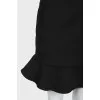 Black skirt with ruffles