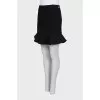Black skirt with ruffles