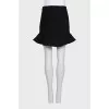 Black skirt with ruffles