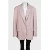 Oversized pink jacket