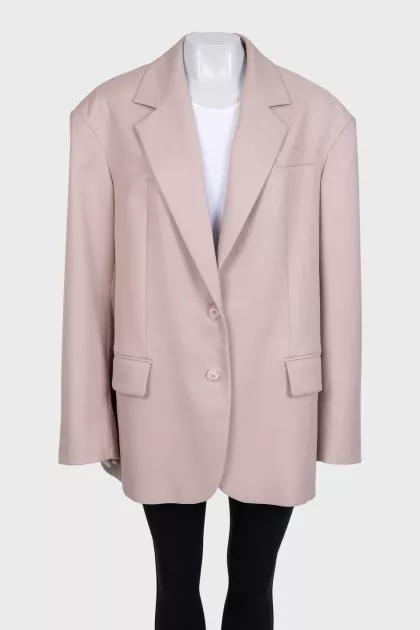 Oversized pink jacket