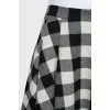 Black and white plaid skirt