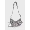 Le Cagole Silver Leather Bag