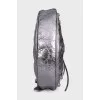 Le Cagole Silver Leather Bag