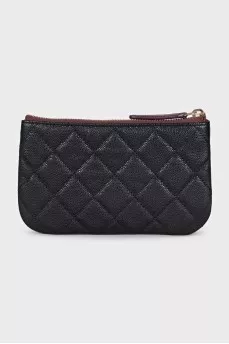 Black wallet with logo