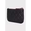 Black wallet with logo