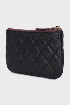 Black wallet with logo