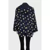 Fitted jacket with polka dot print