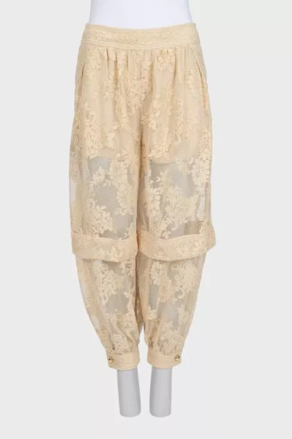 Luna Lace Tapered Trousers