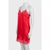 Dress with thin straps decorated with lace