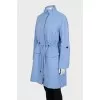 Blue wool coat