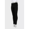 Black leggings with signature print