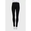 Black leggings with signature print