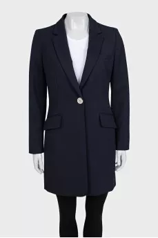 Long blue jacket