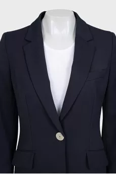 Long blue jacket