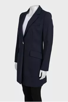 Long blue jacket
