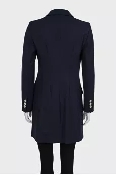 Long blue jacket