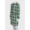 Printed suit with short jacket and skirt