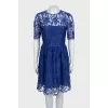 Blue lace dress