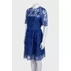 Blue lace dress