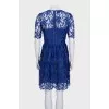 Blue lace dress