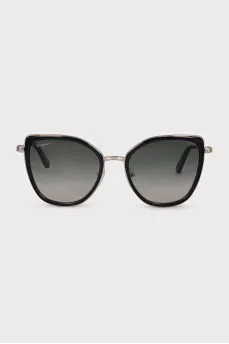 Sunglasses with black inserts