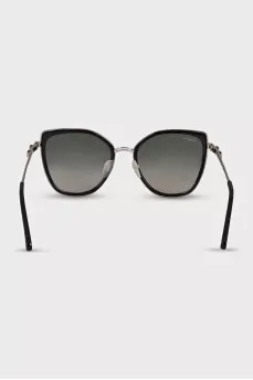 Sunglasses with black inserts