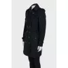 Fitted coat made of wool and cashmere