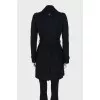 Fitted coat made of wool and cashmere
