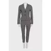 Printed trouser and jacket suit