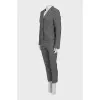 Printed trouser and jacket suit