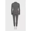 Printed trouser and jacket suit