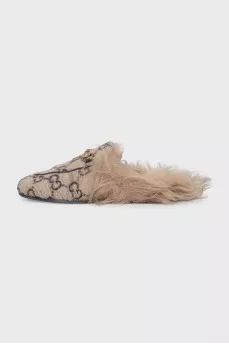 Brown Princetown mules