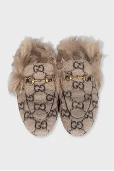 Brown Princetown mules