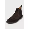 Men's brown suede boots