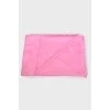 Pink scarf with fringe