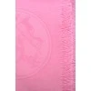 Pink scarf with fringe