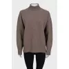 Oversized wool sweater with tag