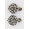 Clip-on earrings in the shape of a heart