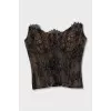 Corset top with lace