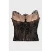Corset top with lace